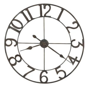 Dark Charcoal Silver-Edge Wall Clock detail view 2