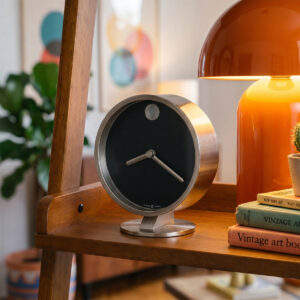 Spun Nickel Black Dial Desk Clock product view