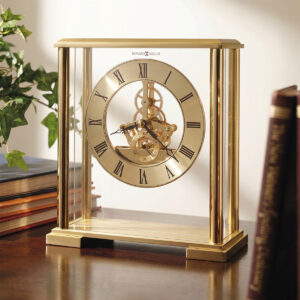 Brass Floating Skeleton Table Clock product view