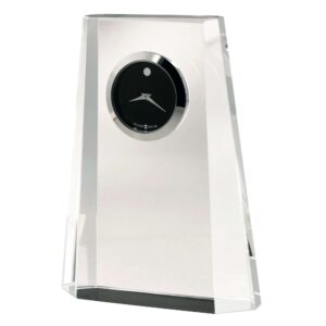 Beveled Crystal Black Dial Desk Clock detail view 2