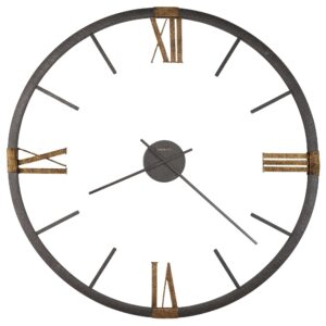 Charcoal Gold Monumental Wall Clock detail view 2