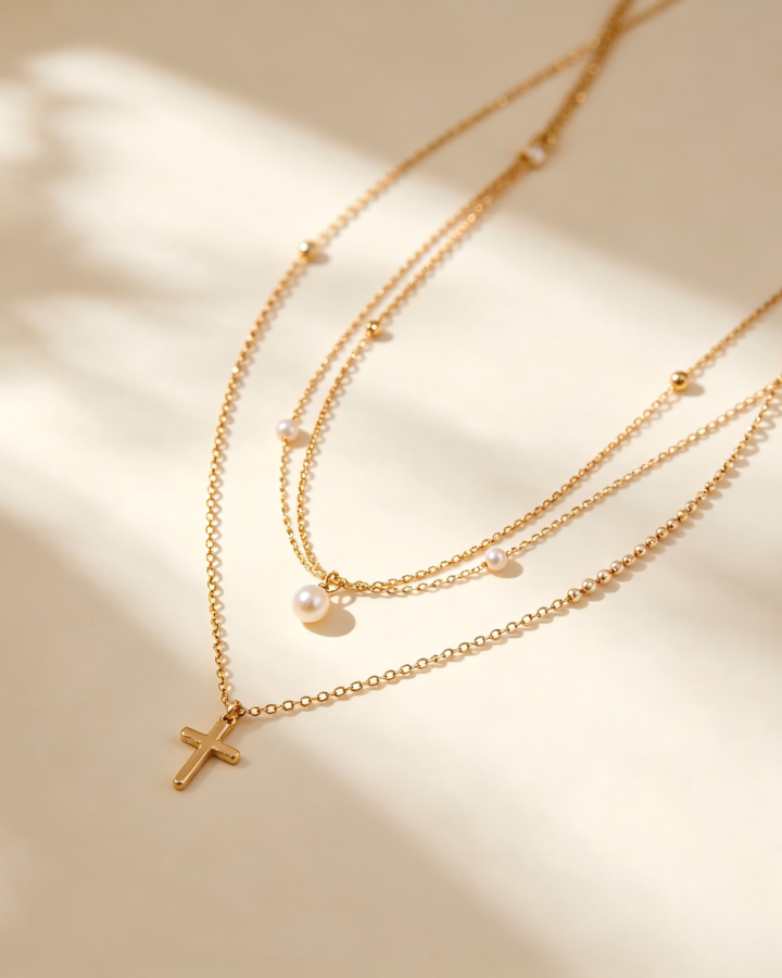 Double-Layered Delicate Gold Chain