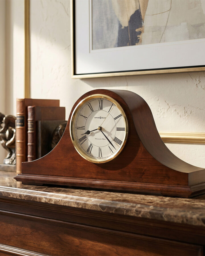Cherry Wood Mantel Clock